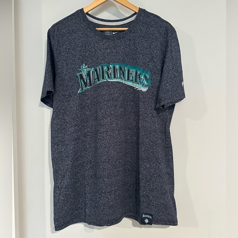 Nike Men's Gray‎ Blue Mariners T-Shirt